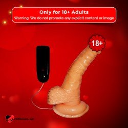 Whoppers Curved Vibrating Suction Cup Realistic Vibrator RSV-078