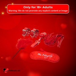 BDSM SEX KIT Bracelet+Whip+Goggles+Feather+Mouth Ball Gag BDSM-001