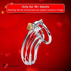 Stainless Steel Iron Wire Male Chastity Lock BDSM-016