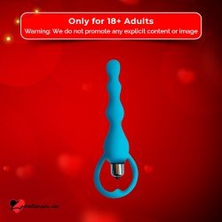 Blue Silicone Anal Vibrator AD-029