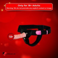 LeLuv 6.5 Male Hollow Vibrating Strap On SO-010