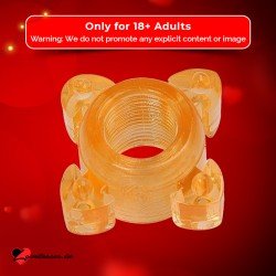 Transparent 4 Tube FingerCock Ring CR-010