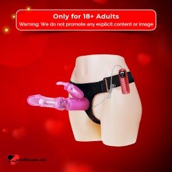 Baile Ultra Harness 7-inch Strap-on with Multi-speed Vibrations SO-033