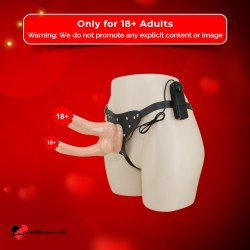 Baile Vibrating Strap-on Double Dildo with Realistic Balls SO-034